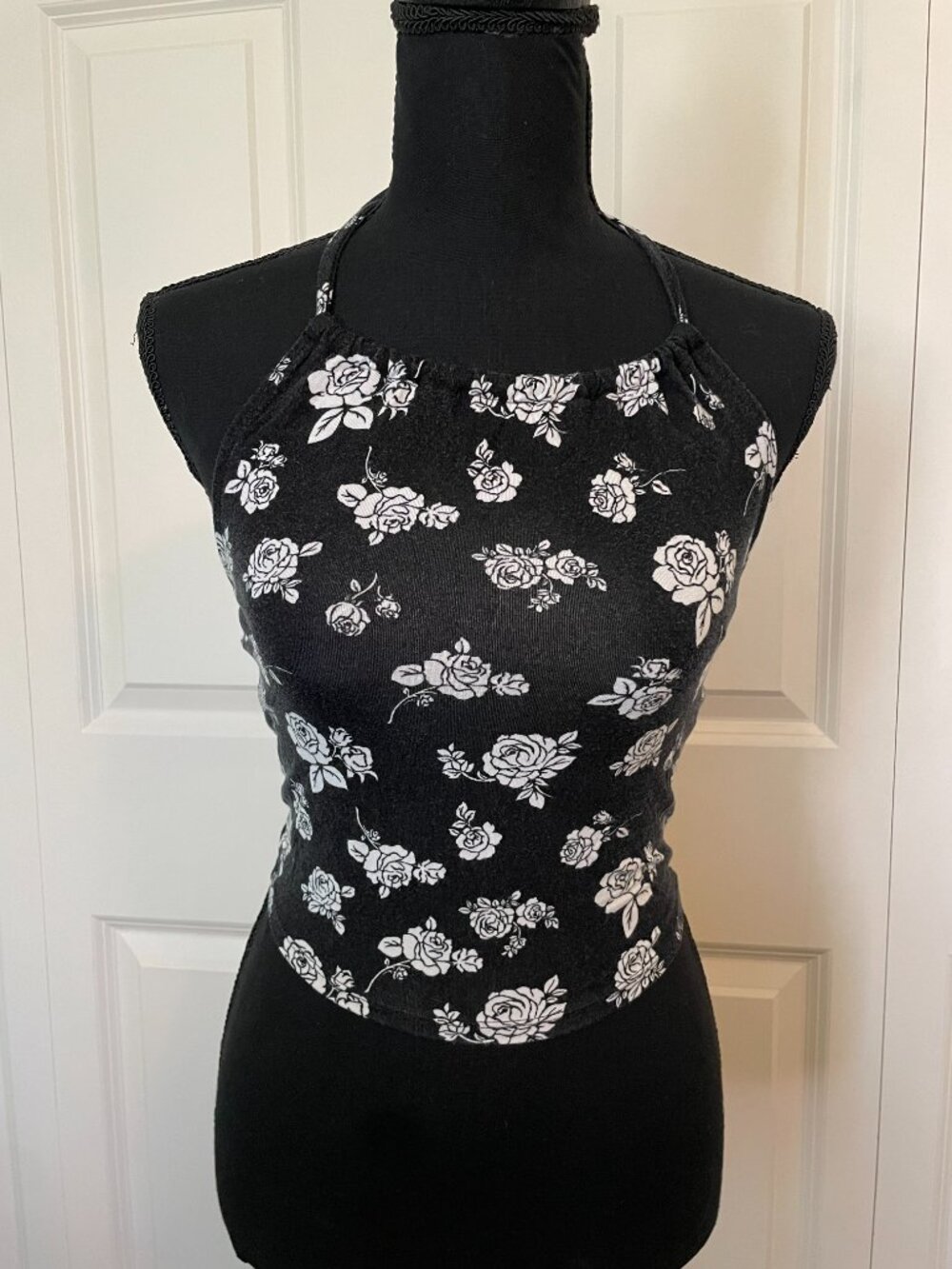 Forever 21 Rose Pattern Halter Top